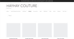 Desktop Screenshot of hayhaycouture.com