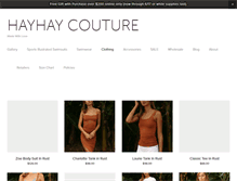 Tablet Screenshot of hayhaycouture.com